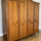 Wardrobe Vintage French Louis XVI Style Oak Four Door Carved Armoire LOT 6500