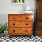 Antique Chest of Drawers 3 Graduated Drawers Splits in Two for Tight Spaces
