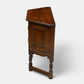 Old Charm Canted Table With Cupboard Finished In Tudor Brown FREE UK Delivery*. SBR10710/1507E