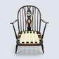 Ercol Fleur-De-Lyes Easy Chair New Webbing Traditional Dark FREE UK Delivery*