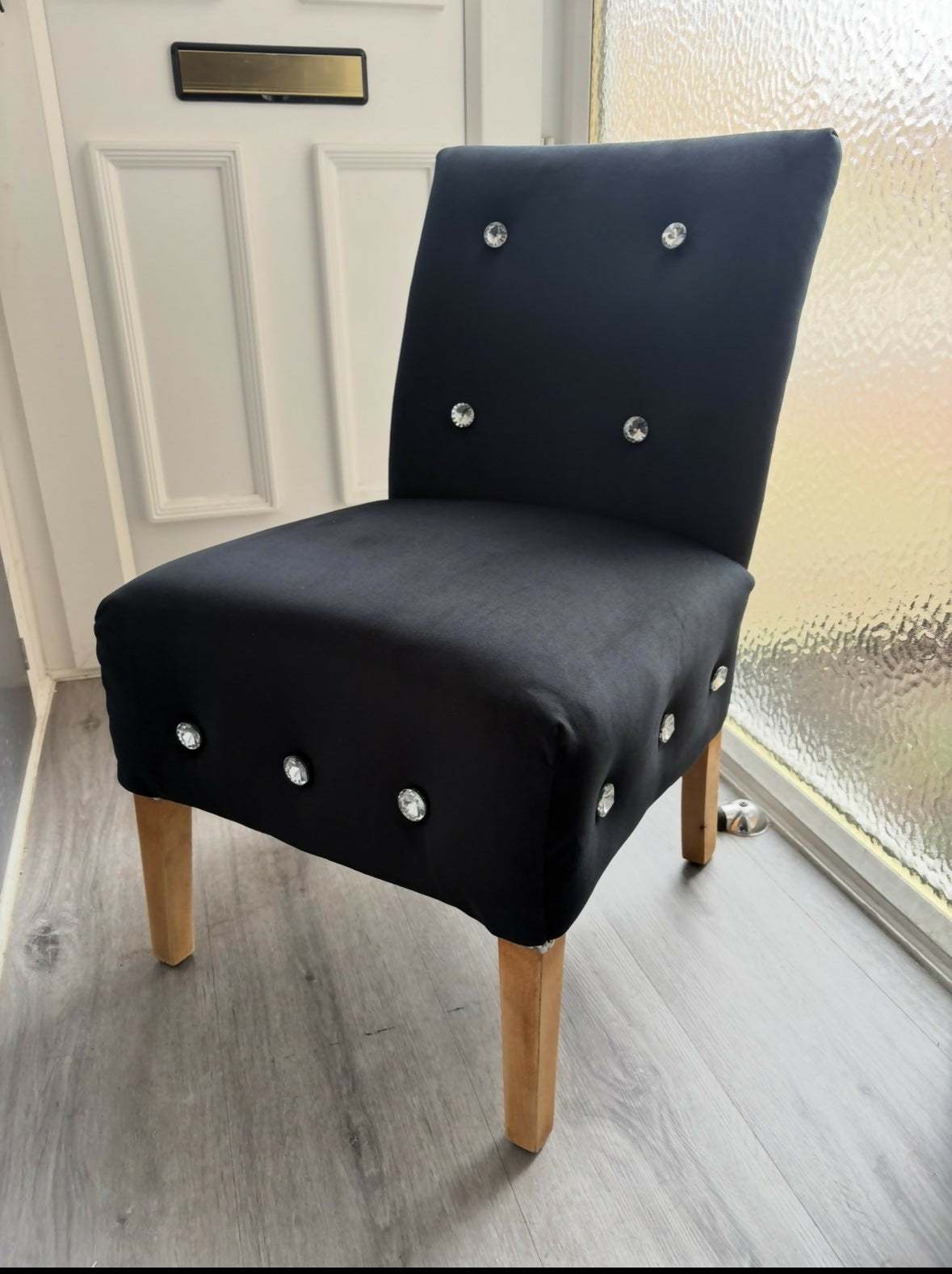 Little Black Boudoir Chair