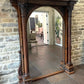 A Good Large Victorian Carved and Figured Walnut Overmantel Mirror