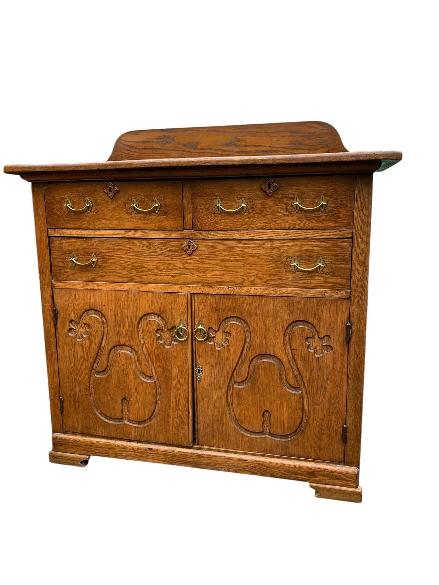Vintage 1940’s Oak sideboard cupboard by JD Disney London