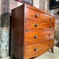 Antique Edwardian Mahogany Two over Three Chest of Drawers, c1900