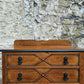 Vintage Oak Chest Of Drawers Three Drawer Lovely Detailing Super Proportions Ebonised In Black