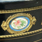 Victorian French Empire Credenza With French Porcelain Plaques.