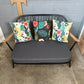Ercol 203/2 sofa - black finish - fully refurbished