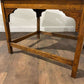 19th Century Oak Occasional Table With Tapestry Top Under Glass