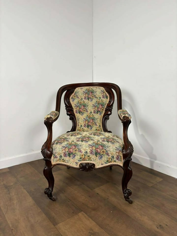 Victorian Mahogany Nursing Chair