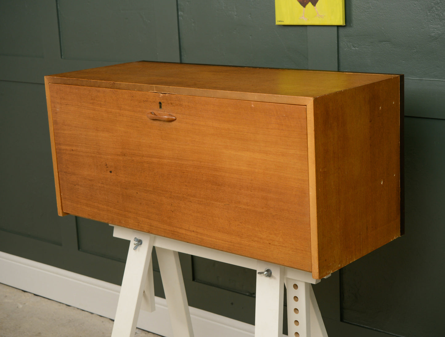 Ladderax Teak Vinyl Cabinet - Modular Cabinet