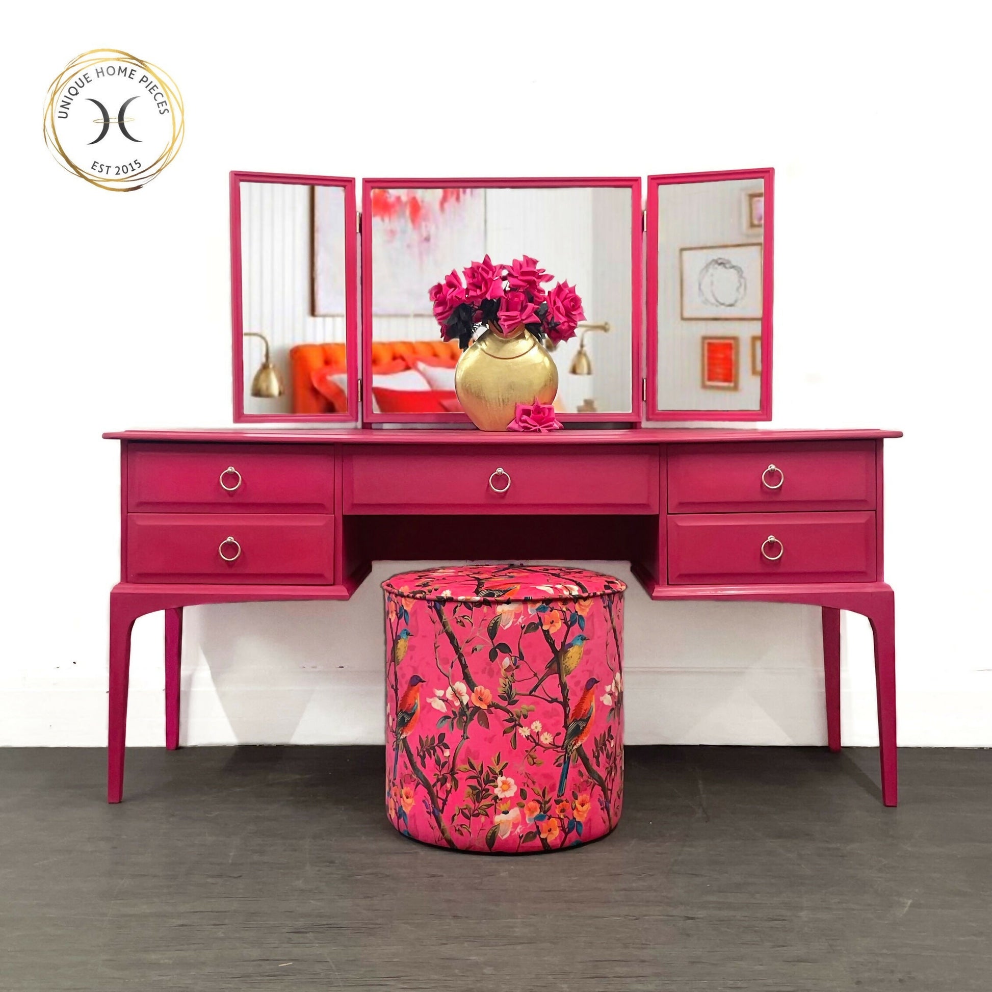hot pink dressing table Hot Pink Vanity