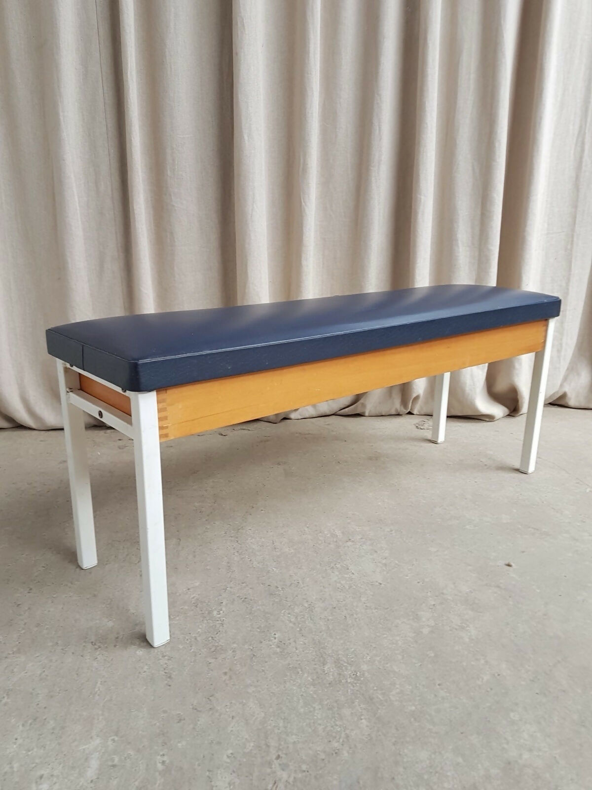 Vintage Mid Century Post Modern Modernist Hallway Dining Bench Seat Chair Retro R833