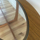 Mid Century Teak Coffee Table with Glass Top