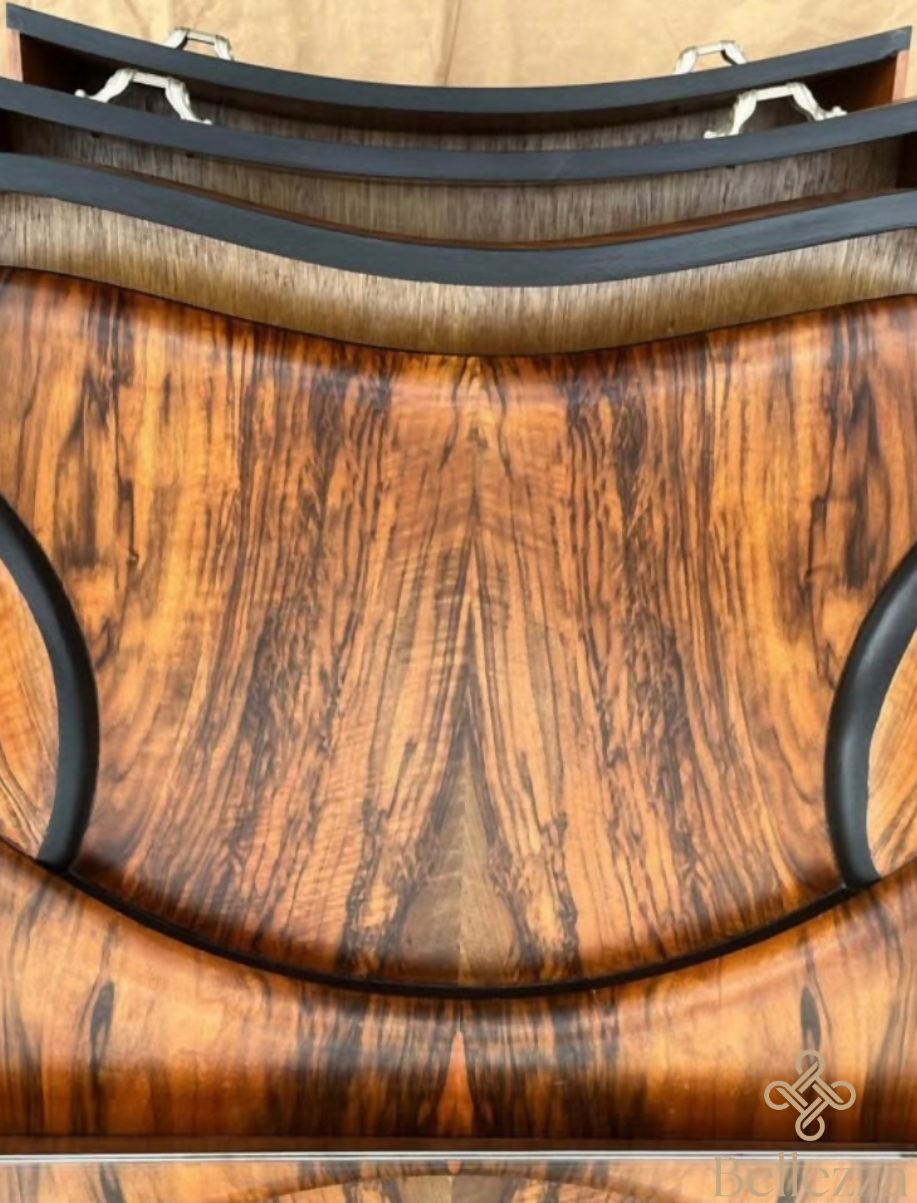 Shrager Dressing Table with Fixed Mirror – Upcycled Black Finish