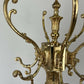 Standing Coat Hanger Vintage French Style Brass Ornate Coat Rack LOT 6453