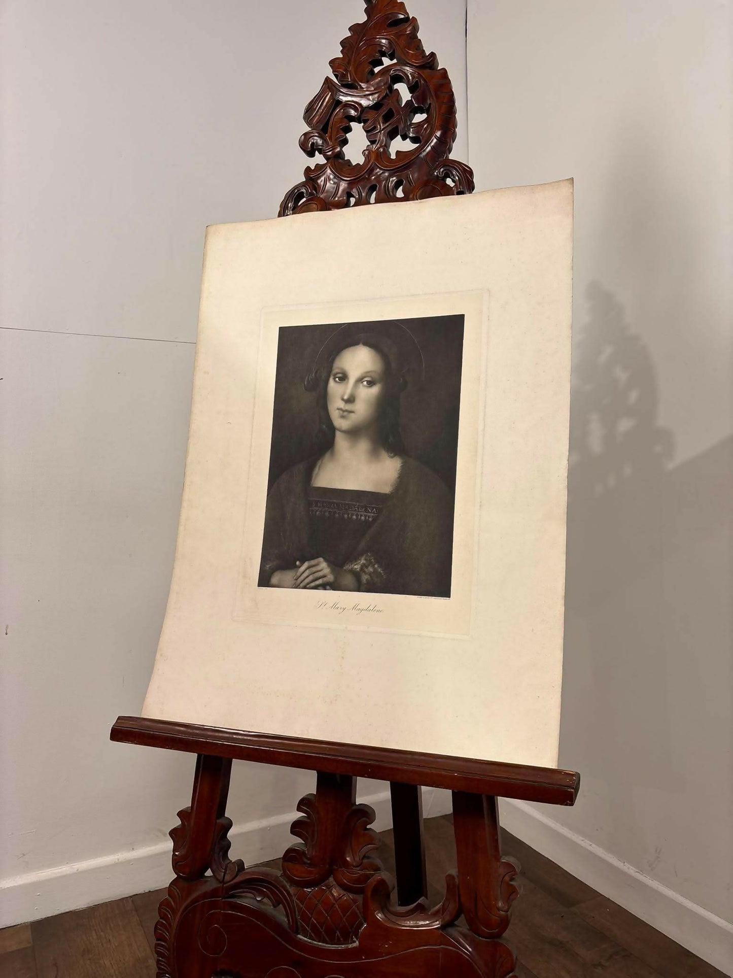 Vintage Religious Print – St. Mary Magdalene after Pietro Perugino