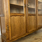 Bookcase Vintage French Louis XIV Oak Glazed Display Cabinet Sideboard LOT 6524