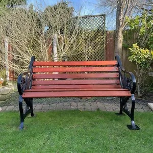 Liverpool Liverbird Heavy Cast Iron Garden Bench Seat Chair Patio