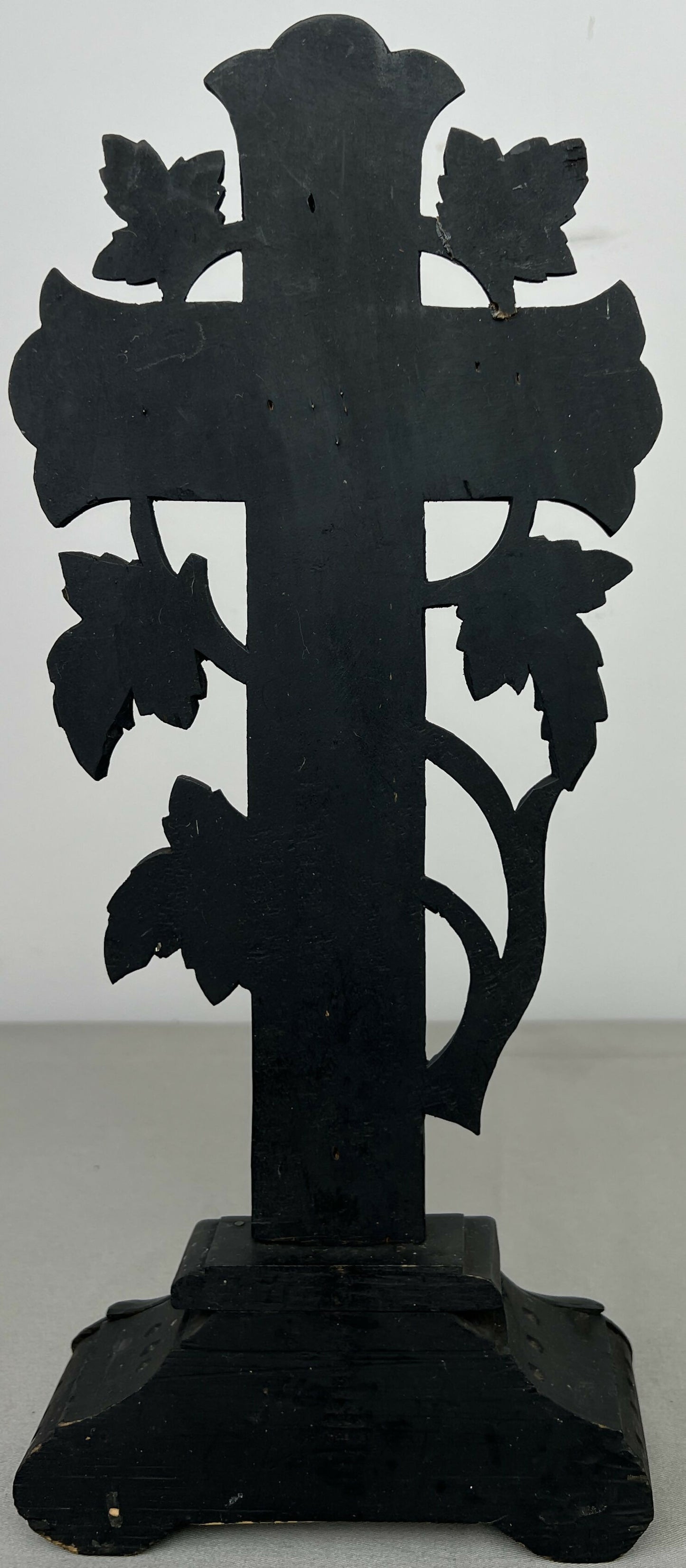 Crucifix Antique French Style Religious Ornate Cross Freestanding LOT 6440