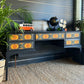 Desk By Stag, Dark Grey Retro 1970s