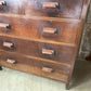 Antique Art Deco Mahogany Two over Three Chest of Drawers, Harris Lebus