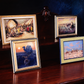Vintage Set of x4 Desert/Eastern Oil Paintings, Gold Framed, Signed by Same Artist