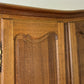 Wardrobe Vintage French Louis XVI Style Oak Three Door Carved Armoire LOT 6508