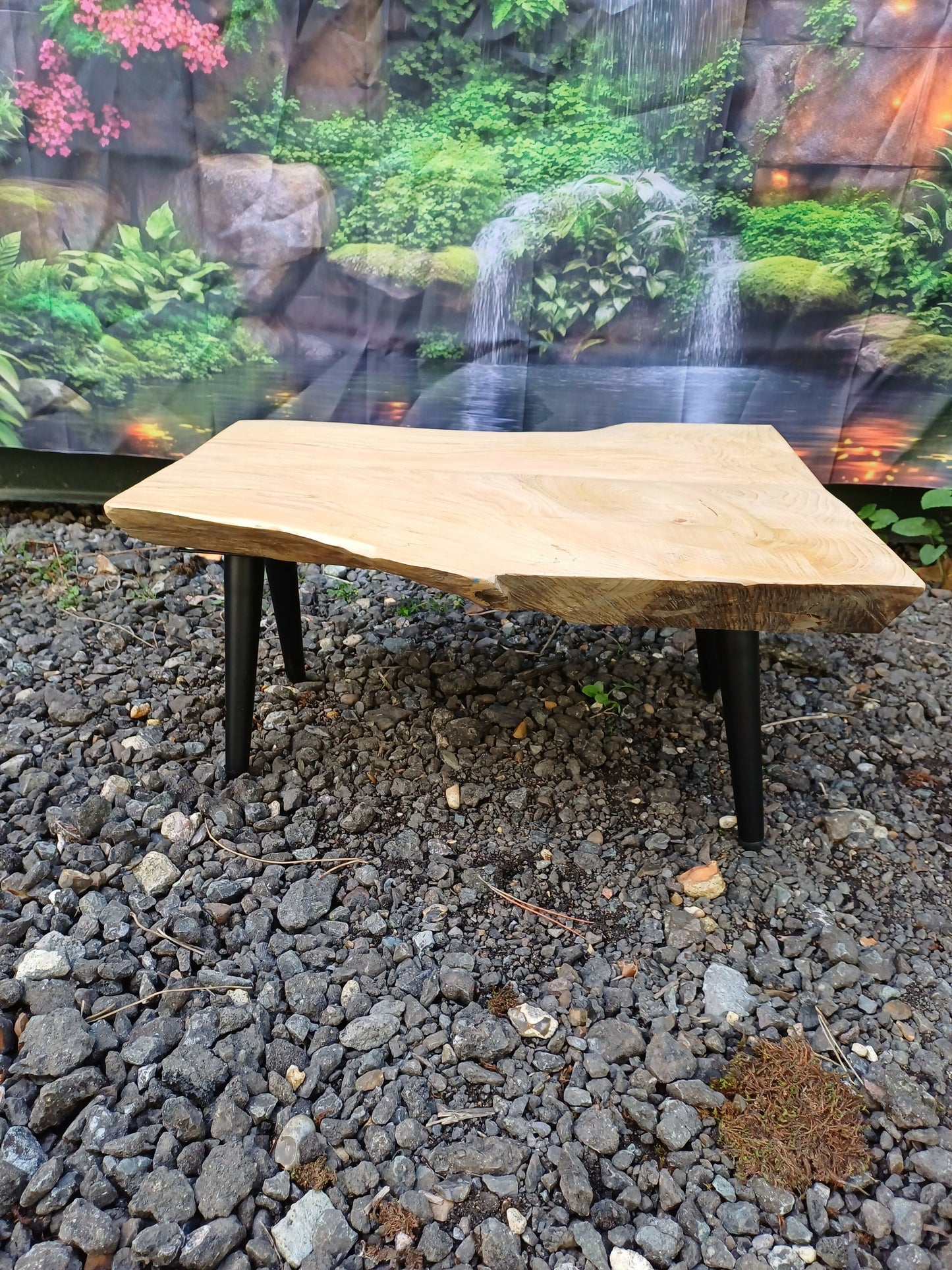 Small Table with Metal Legs