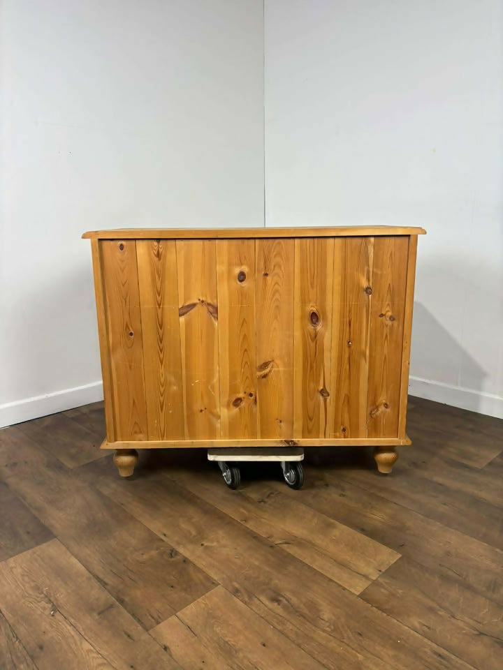 Victorian Style Pine Chest Of Drawers