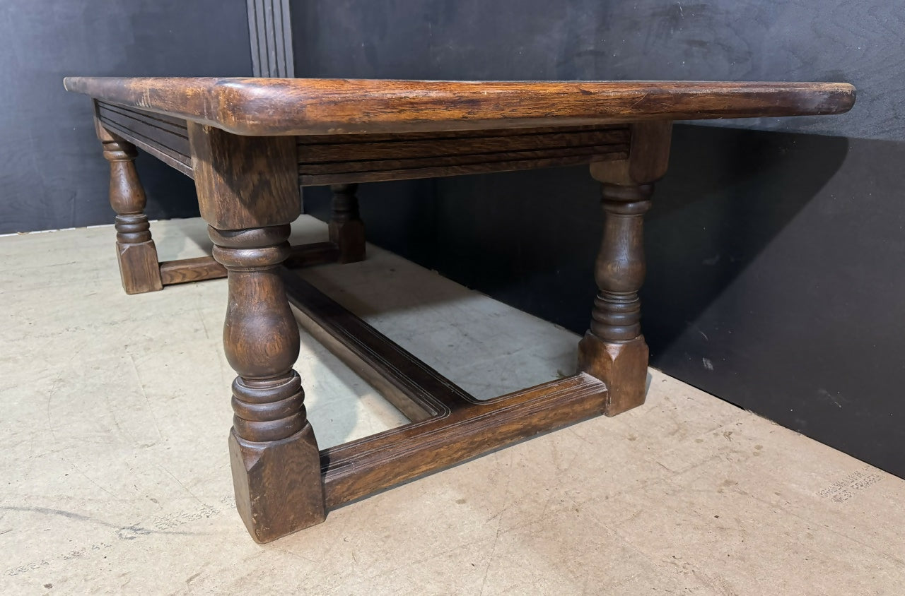 Very Deep & Long Oak Farmhouse Dining Table