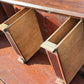 English Georgian Mahogany Desk, Fitted Interior, Secret Drawers, Brass Handles