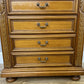 Pair of Bedside Tables Vintage French Nightstands 4 Drawers Cabinets LOT 6315