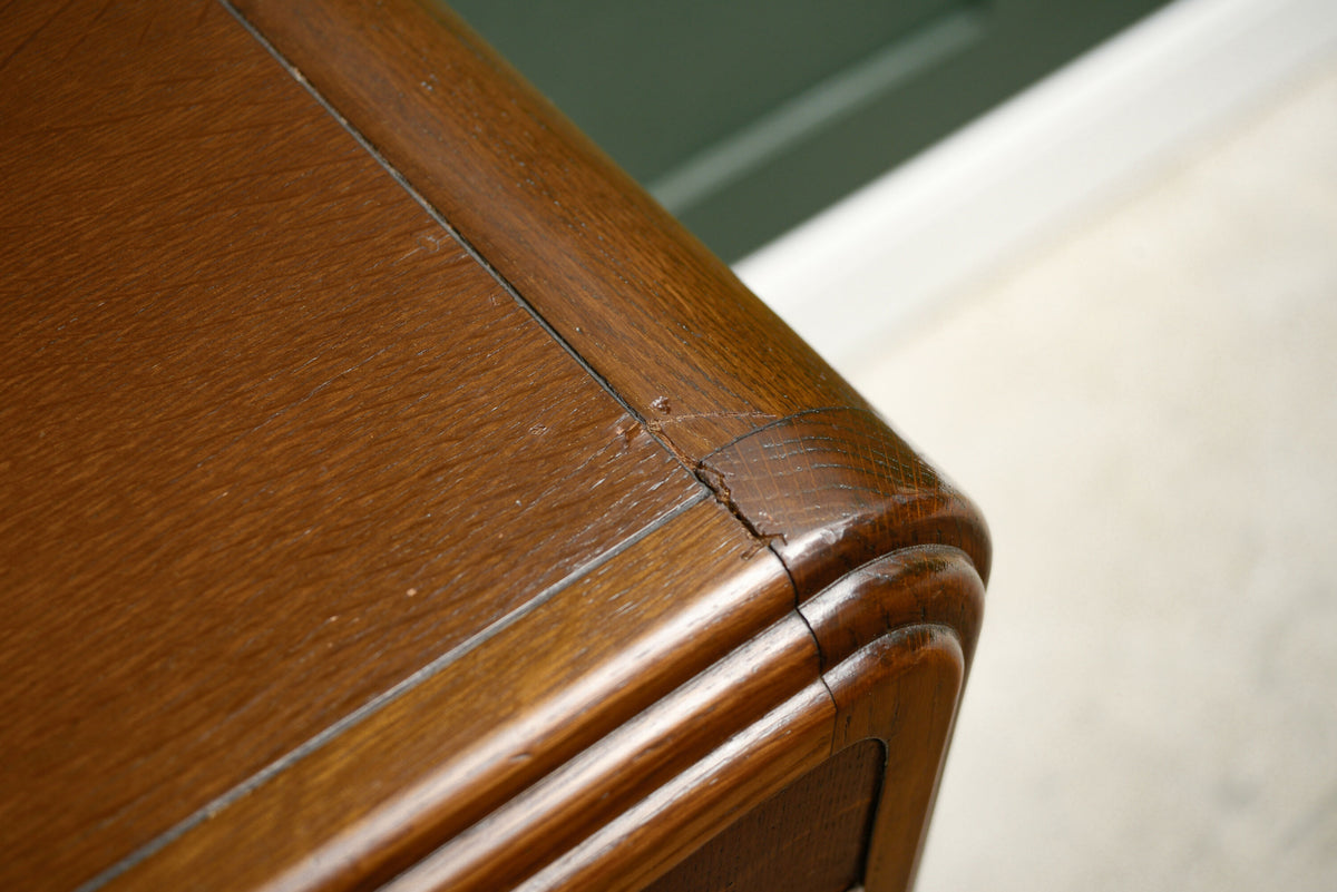 Art Deco Oak Sideboard Buffet with Drawers Inside