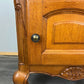 Pair of Bedside Tables Vintage French Louis Oak Nightstands Cabinets LOT 3518