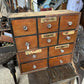 Vintage Merchants Chest of Drawers