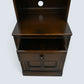 Narrow Ercol Bookcase Wall Unit With Shelves & Cupboard Dark FREE UK Delivery*