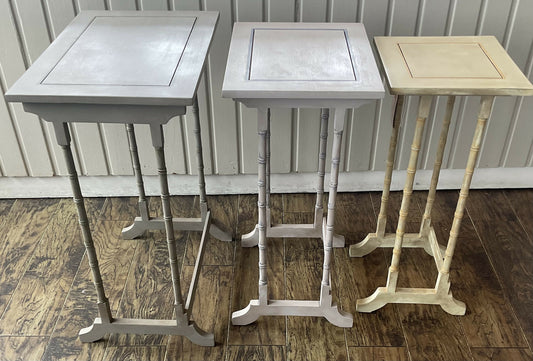 Set of three nesting tables