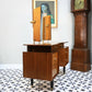 G Plan Librenza Tola Black Dressing Table 1950s with Triple Mirrors