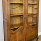 Bookcase Vintage French Louis XIV Style Oak Display Cabinet Sideboard LOT 6359