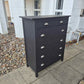 Stunning Large Black Chest Of Drawers