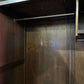 Vintage Oak Priory Double Wardrobe With Linen Fold Designnn