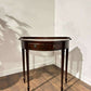 Reproduction Serpentine Front Two-Drawer Demi-Lune Side Table