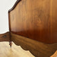 Bed Antique French Style Double Bed Frame Walnut Carved Headboard LOT 6407