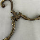Clothes Hangers Vintage Style Brass Set of Two Ornate Hangers LOT 6432