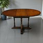 Old Charm Oak Round Dining Table Extending Seats 6 Tudor Brown FREE Delivery*