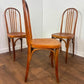 Set of Three Bentwood Spindle Back Dining Chairs