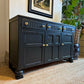 Newly refurbished solid wood sideboard black large