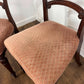 Pair of Victorian Mahogany Side Chairs on Turned Legs