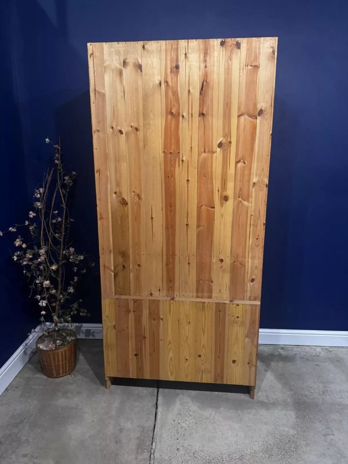 Vintage Pine Dresser Welsh Doors Sideboard Cupboard Cabinet Bookshelf Kitchen