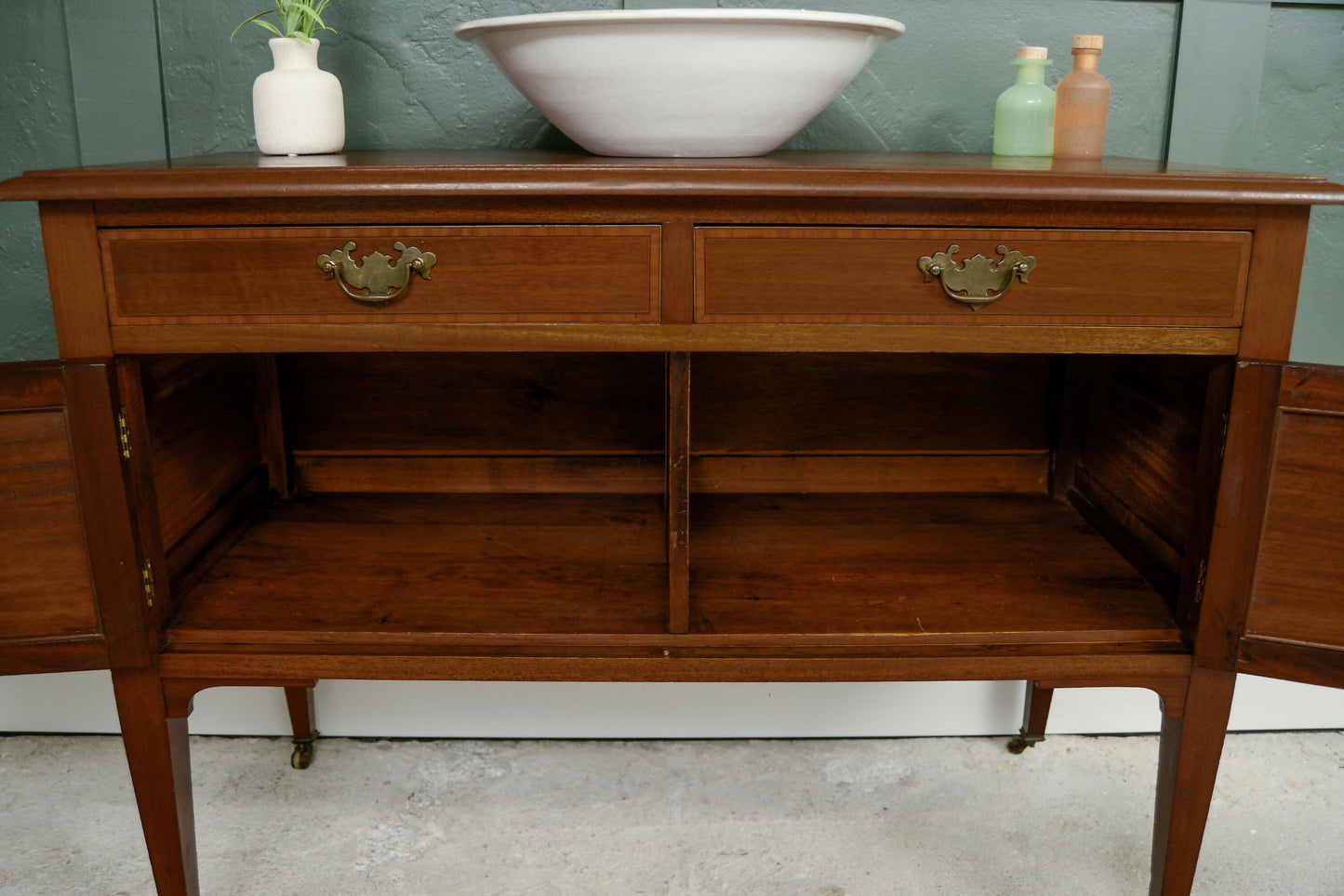 Antique Mahogany Washstand Vanity Unit- SKU 209